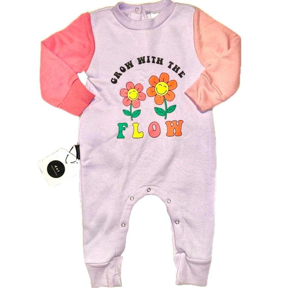 🪷🌼🌻🌸🌱🌳Dot Australia romper jumpsuit “Grow with the Flow” NWT 🌳🌱🌸🌻🌼🪷